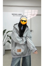 视频截图慎用!图片只做展示大货已到美式大V领连帽卫衣WY78069P68，男装卫衣，星座226-2