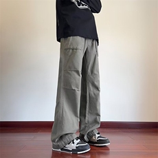 美式直筒复古宽松休闲裤夏季新款情侣痞帅工装裤子男K525-5/P50，男装工装外套，星座506
