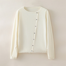 2025新款女士长袖舒适开衫，女装羊绒衫，初韵羊绒