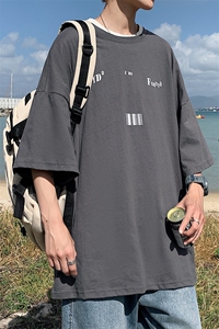 1YYDS/EMO字母图案港风情侣大码M-5XL风短袖男DT7643P25控38图片