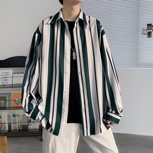 长袖衬衫男港风日系春季韩版潮流帅气衬衣CS023P36图片