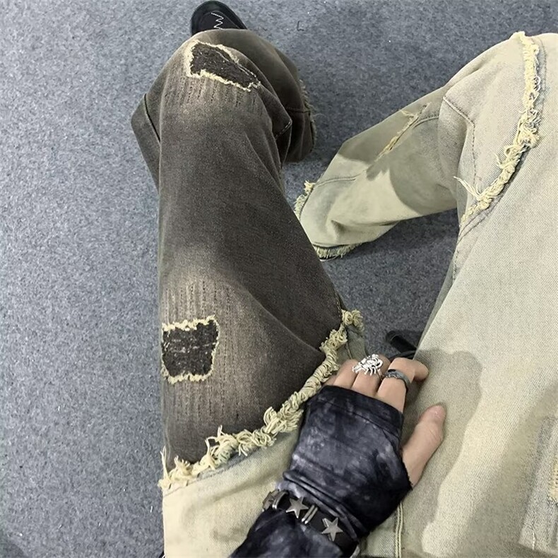 直筒夏季直脚男牛仔裤拉链潮流水洗青春流行新款N3004P43,男装牛仔裤,星座1116-2