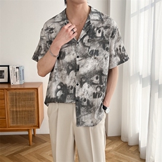 B353CS369P55M-3XL聚酯纤维100夏季新款2025冰丝衬衫直播款2，男装衬衫，电商B353