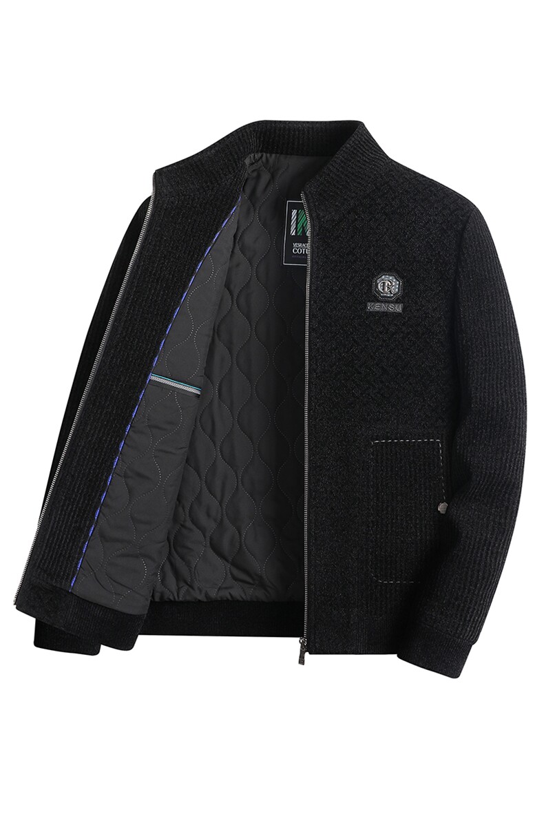 中年男新款加厚保暖夹棉冬季男装棉服爸爸装休闲外套QS3797-P180,男装棉衣,星座1105-3