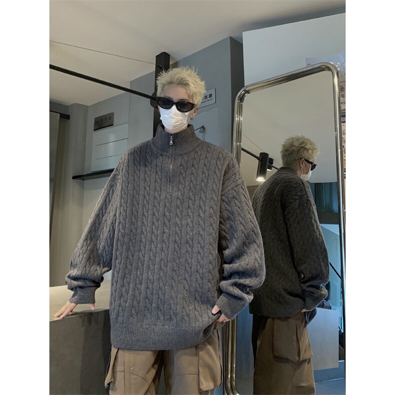 现货时尚休闲男装半拉链毛衣M453-特P50控88,男装针织衫/毛衣,星座608(原A046)