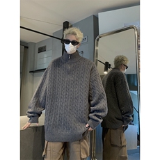 现货时尚休闲男装半拉链毛衣M453-特P50控88，男装针织衫/毛衣，星座608(原A046)