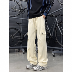 现货冰丝工装裤折邹休闲裤抖音可送样A061-AX00933-特P30，男装休闲裤，电商A061