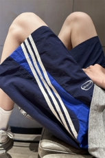 条纹撞色速干短裤男夏季薄款宽松五分裤FSDK246M-3XL特p30控58，男装牛仔裤，电商B219B