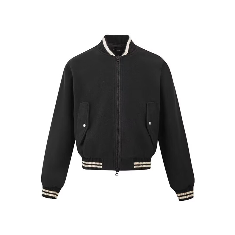 新款简约日系流行慵懒潮流原宿文艺ins时尚棒球服毛呢外套气质，女装短外套，星座506A