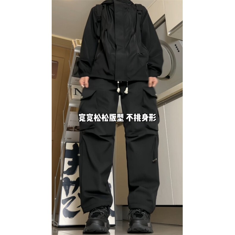 抖音潮流时尚机能户外休闲冲锋裤K720常规特批39,男装休闲裤,星座718-1