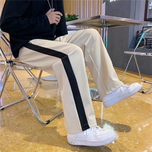 网红裤子男高街ins韩版阔腿休闲长裤春季潮牌宽松运动裤NB22-P30图片