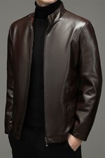 2023冬季加棉皮衣中青年男休闲时尚皮衣爸爸装YYPY2065-P230，男装皮衣，电商B212（原钱塘6029）