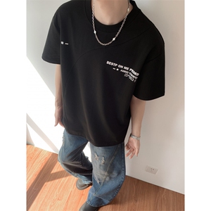 t恤男款夏季短袖cleanfit美式复古百搭上衣服T0125-P40图片