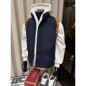 现货5W件冬季三防硬挺boxy短款立领棉衣马夹外套加厚马甲保暖棉服图片