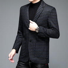AL2108男士2023年秋季新款长袖西服外套羊毛呢西装P290，男装毛呢大衣，电商B360