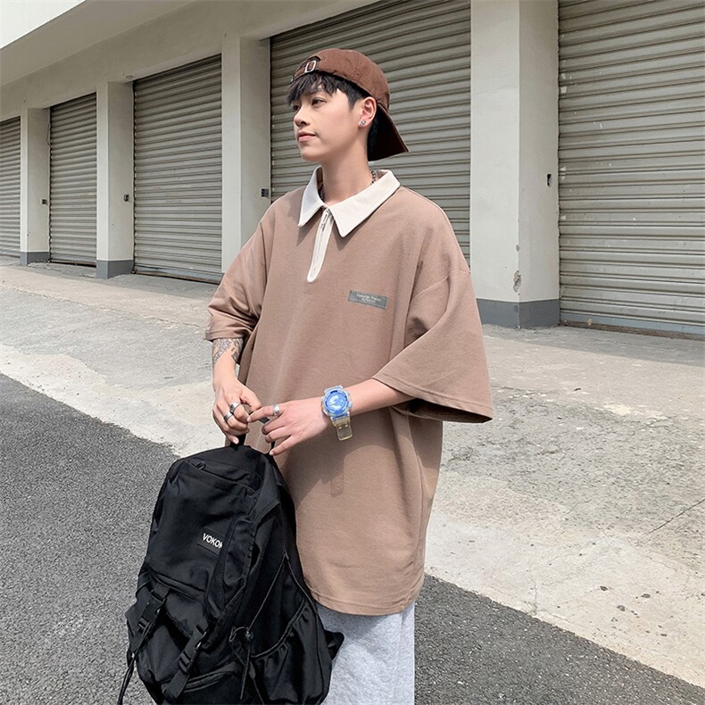 T311-P35美式220克学院风polo短袖,男装T恤,星座1501-1