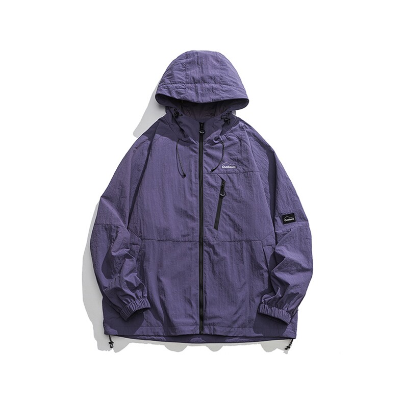 秋季高品质中性风潮流冲锋衣时尚简外套夹克CYJK9267P-75控价129,男装夹克,电商A128