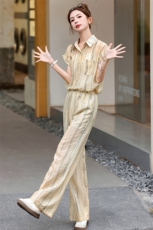 夏季穿搭时尚套装女2025夏装新款洋气减龄显瘦休闲百搭两件套潮，女装套装/套裙，梦依杭