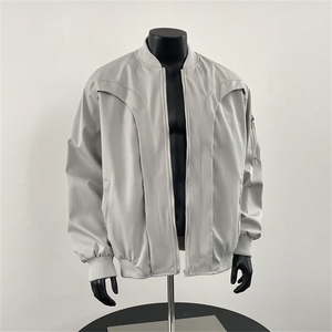 飞行员夹克男春季潮牌小众设计感工装外套高街痞帅棒球服2122 P66图片