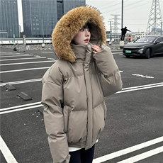 网图加厚棉服美式cleanfit防水保暖可拆卸毛领外套MY666特P90，男装棉衣，电商A341