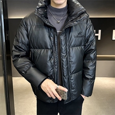 高品质新标90白鸭绒冬季新款店主风纯色刺绣羽绒服男23857-P300，男装羽绒服，电商A413