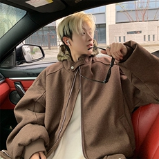 F602P108秋冬男装夹克毛呢外套休闲夹克保暖，男装夹克，星座512-6