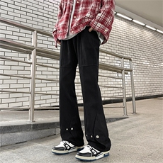 美式高街牛仔裤男韩版潮流暗黑个性帅2024冬季ins长裤RK1293-P43，男装牛仔裤，星座412-3