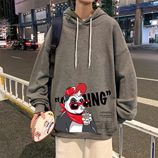 WY2218-P35纯棉连帽卫衣男大码运动帽衫宽松薄外套男，男装卫衣，电商A040