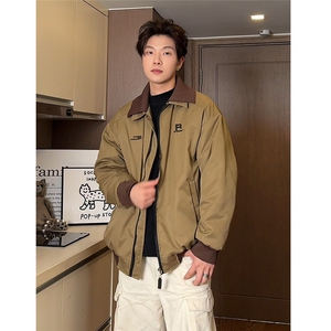 抖音--滴滴小新--冬季新款潮牌翻领保暖男士羽绒服yrf688-TP235图片