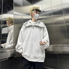 E16P45春秋男女同款新款卫衣男生套头衫时尚宽松打底衫，男装卫衣，星座512-6