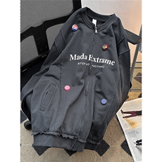 美式复古cleanfit外套春秋潮牌设计感夹克徽章棒球服男WB492-P82，男装夹克，星座412-3