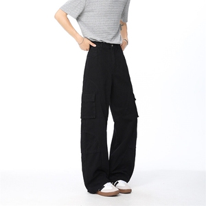 B221 美式ins暗黑高品质多口袋休闲工装裤子 LK24371-P70控98图片