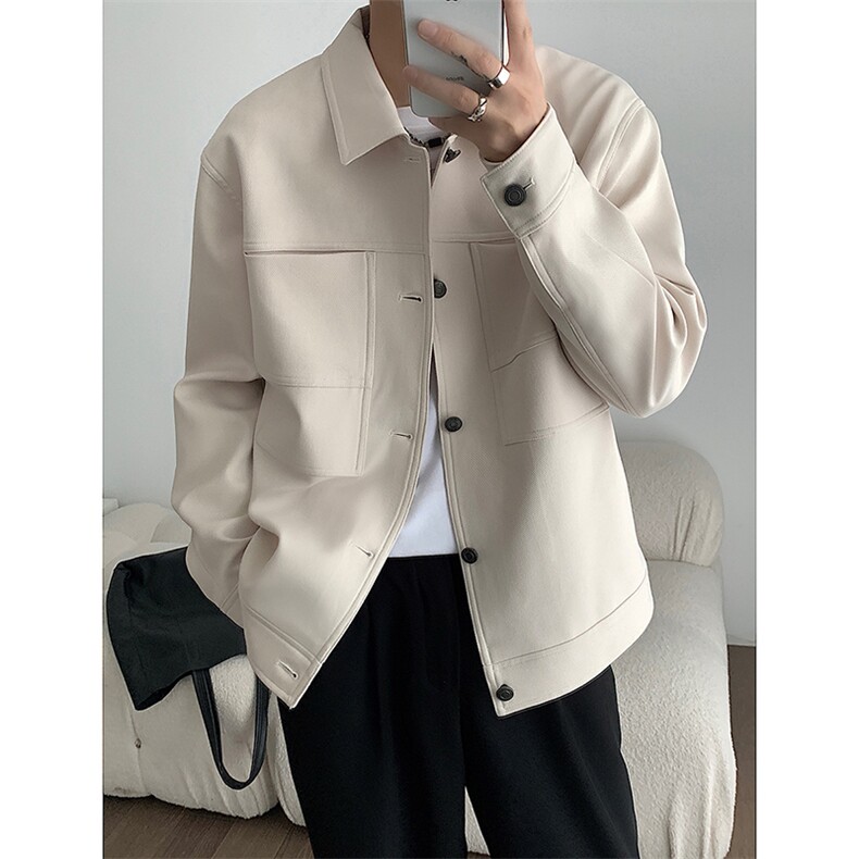 春季复古韩版宽松翻领工装夹克百搭外套B289-JK08-P120,男装夹克,电商B289