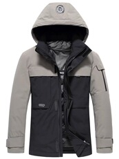 冬季新款中年羽绒服休闲可脱卸帽男士冬装外套男DFLDY6006-P285，男装羽绒服，电商B212（原钱塘6029）