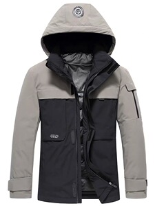 冬季新款中年羽绒服休闲可脱卸帽男士冬装外套男DFLDY6006-P285图片
