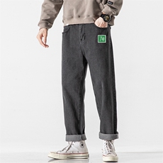 NK46058-P45加绒-P55百搭牛仔裤男士宽松九分裤男直筒裤子男，男装牛仔裤，电商A040A
