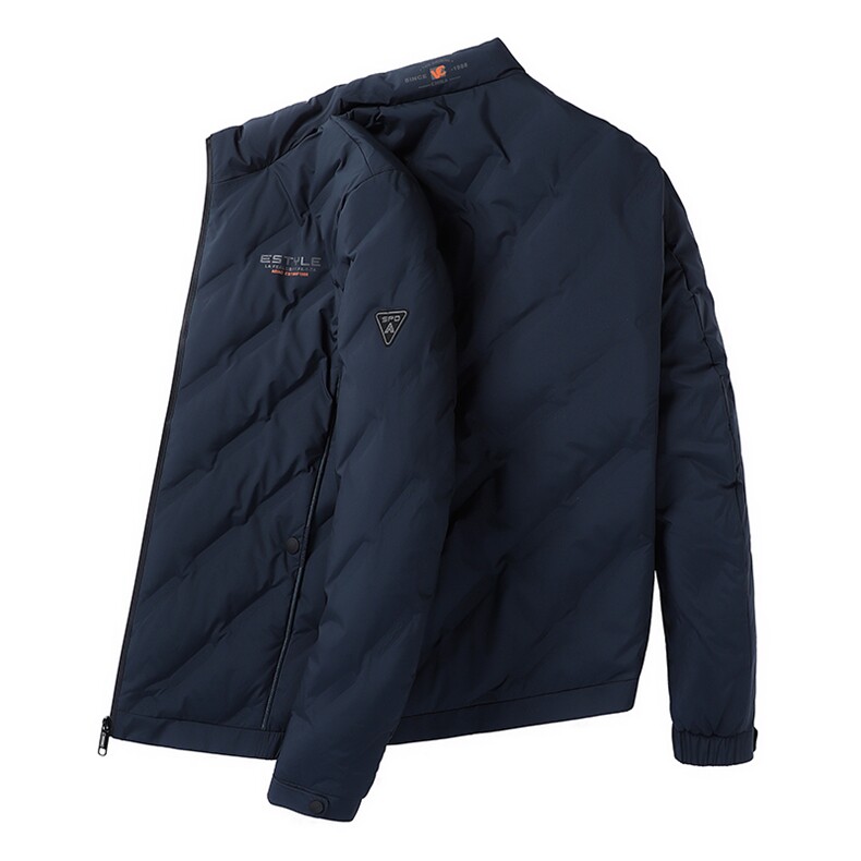 AN9157钱塘2020-3秋冬新款中老年男士羽绒服立领休闲保暖外套P200,男装羽绒服,钱塘207-3