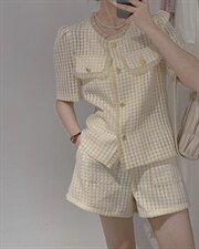 订制工艺面料小香套装，女装职业装，驿谷