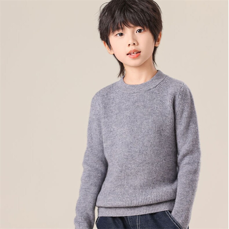 秋冬新款儿童羊绒衫35%羊绒保暖舒适男女童必备时尚单品,童装儿童羊绒衫,群鹿羊绒
