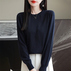 宽松天丝针织t恤短袖百搭纯色体恤女25夏季新款薄款桑蚕丝包袖，女装羊毛衫，朝思羊绒