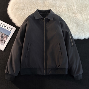 短款飞行夹克棉服男冬季潮牌加厚防寒立领棉衣外套图片