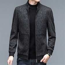 爸爸春秋季外套40中老年人薄款夹克衫秋装中年男装50岁爷爷上衣服，男装夹克，电商B212（原钱塘6029）