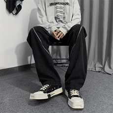 牛仔裤男秋季潮大码休闲裤子高街N1773P48，男装牛仔裤，星座1116-2