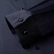 CE805钱塘2020-2春秋薄款商务休闲春秋款条纹中年男士长袖衬衣P57，男装衬衫，钱塘207-2