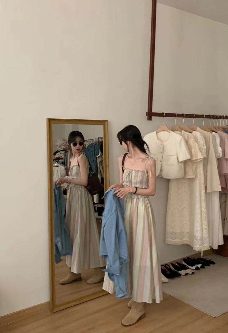 火爆补单吊带裙，女装背心吊带，唇蔻