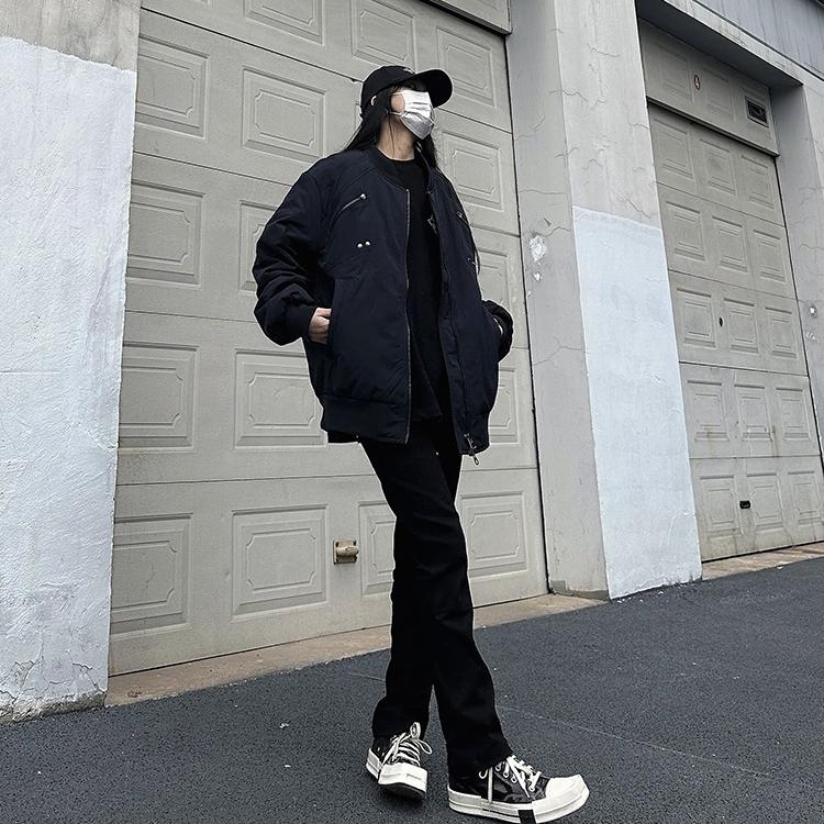 【有货】DM6102-P93秋冬夹克外套多拉链BOMBER立领加厚抽皱棉服,男装夹克,星座603-2