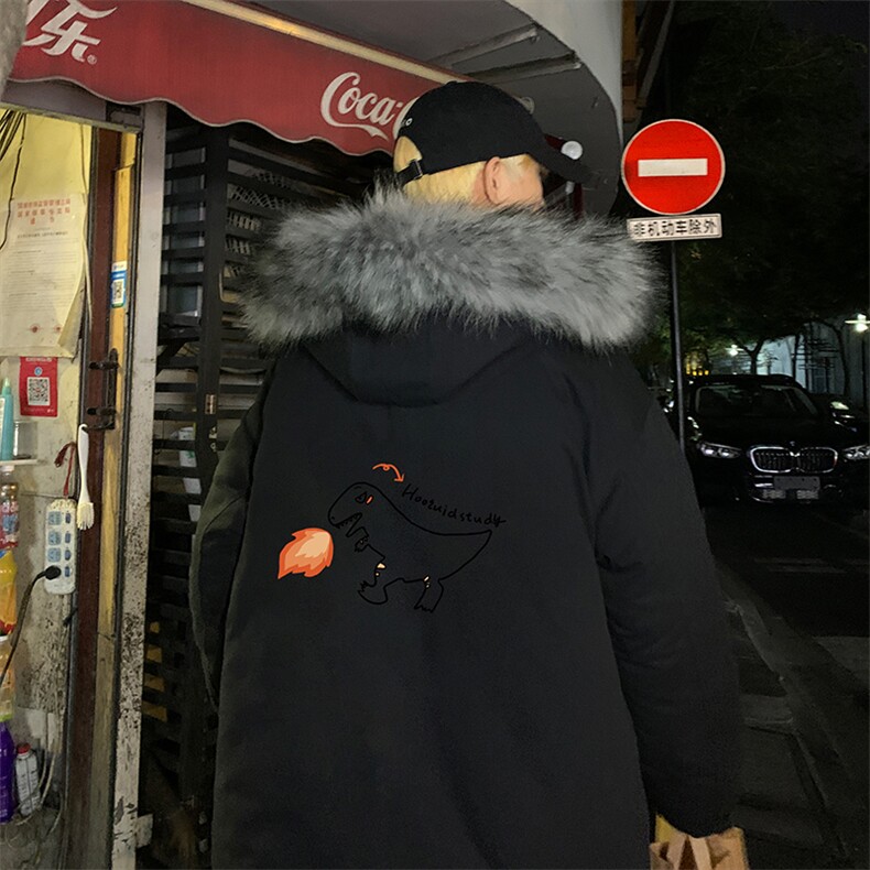 MM48040-P130冬季大毛领棉衣男士大码加厚棉袄男棉服,男装棉衣,电商A040