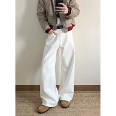 文艺日系简约新款原宿cleanfit白色弯刀裤子男休闲长裤KD988，男装休闲裤，星座1116A（原606A-3）