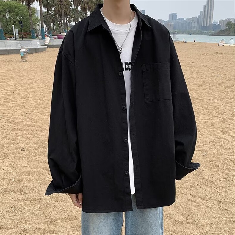 A411-P402024春季新款日系cityboy休闲DK制服潮牌衬衣外套现货,男装工装外套,星座512-6
