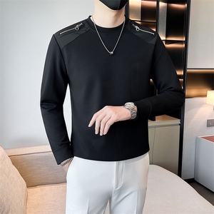 店主风秋冬季男士简约时尚套头卫衣男修身301A-1/W01/P58控78图片